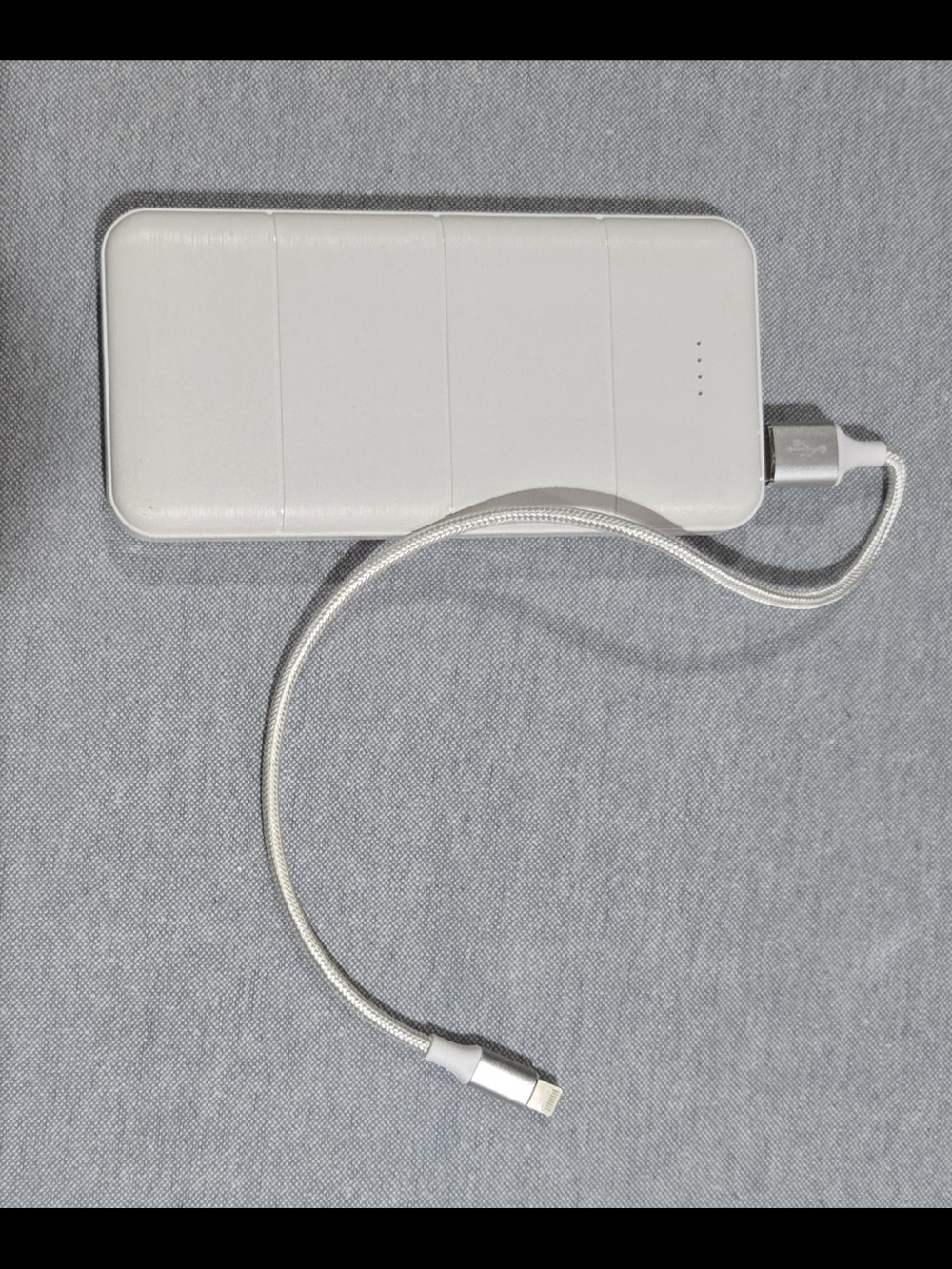 15000mAh Portable Power Bank with Built-in Lightning Cable